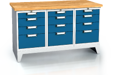 Standardausführung alpede UNI - Platten - Container - Robustes Gestell mit Füßen 880 x 1500 x 700